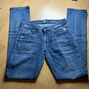 7 For All Mankind Kimmie Straight Leg Jeans Size 27